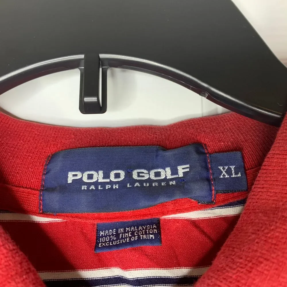 Polo Golf Ralph Lauren‎ Shirt XL Red Crest